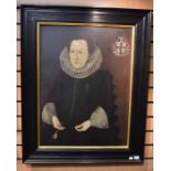 British School (20th Century school in a 17th Century style) Portrait of a Lady, 3/4 seated wearing