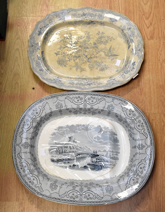 Collection of blue and white Copeland Spode meat trays and others *** Provenance: from the Estate of - Image 2 of 3