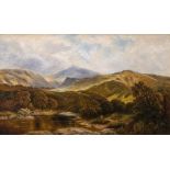 George Turner (British, 1843-1910), On the Lledr, North Wales, signed l.r., titled verso, oil on