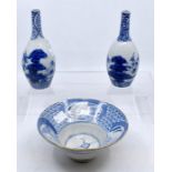 *** LOT WITHDRAWN. TO BE REOFFERED IN FINE ART FEB 24TH*** A pair of Chinese blue and white bottle
