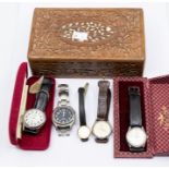 A collection of mid 20th Century and late 20th Century wristwatches including gents and a
