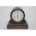 Early 20th Century mahogany mantle clock with Roman numerals