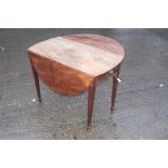 A 19th Century mahogany Pembroke table, fitted with a single drawer, raised on square tapered