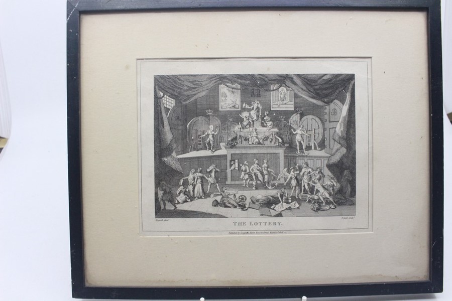 Two early 19th Century Hogarth etchings produced by Lengman Hurst, Rees and Orme 1808, along with - Image 3 of 5