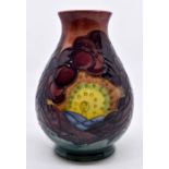 Moorcroft Pottery: A Moorcroft 'Winter-Seasons' pattern vase designed by Sally Tuffin. Height approx