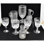 *** LOT WITHDRAWN. TO BE REOFFERED IN FINE ART FEB 24TH*** 19th and 20th century glasses,