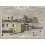 William Wiehe Collins, R.I. (1862-1951), Creil Sur Mer, watercolour, signed and titled, approx