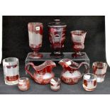 *** LOT WITHDRAWN. TO BE REOFFERED IN FINE ART FEB 24TH*** A good collection of ruby glassware,