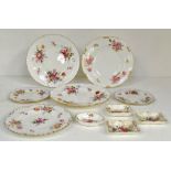 A collection of Royal Crown Derby Posie pattern china wares some early 20th Century, hand painted