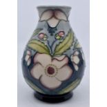 Moorcroft Pottery: A Moorcroft Special Edition 'White Rose' vase. Height approx 13.5cm. Impressed
