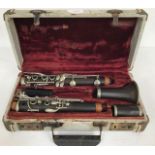 A mid 20th Century cased Bill Cruse clarinet, AF