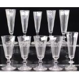 *** LOT WITHDRAWN. TO BE REOFFERED IN FINE ART FEB 24TH*** Ten assorted glass flutes (10)