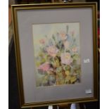 Collection of watercolours of various flora and fauna, mainly signed, to include Inga Dexter, Muriel