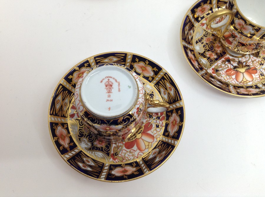 *** LOT WITHDRAWN *** A set of five Royal Crown Derby Imari 2451 pattern coffee cups and 6 - Image 2 of 3