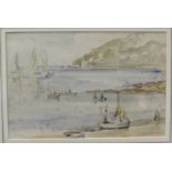 Samuel John Lamorna Birch, RA, RWS (Newlyn School 1869-1955), Coastal scene, watercolour, signed,