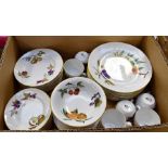 A collection of Royal Worcester Evesham dinner wares