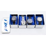 Four gent's POD wristwatches, boxed (4)