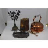 A group of various metalwares including electroplate and copper (a lot)