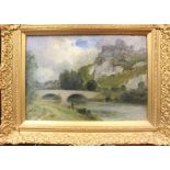 Samuel John Lamorna Birch, RA, RWS (Newlyn School 1869-1955), Chateau Gaillard, River scene at