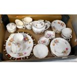 Collection of Royal Crown Derby Posies tea sets, plates etc along with 1128 pattern (2nd quality)