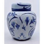 Moorcroft Pottery: A Moorcroft 'Florian' pattern ginger jar and cover, height approx 15.5cm and a