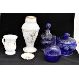 *** LOT WITHDRAWN. TO BE REOFFERED IN FINE ART FEB 24TH*** Glassware - 19th century cut blue flash