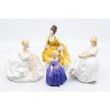 Four Royal Doulton figures of ladies, Joanne, Heather, Coraline and Marie