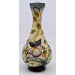 Moorcroft Pottery: A Moorcroft 'Sweet Thief' pattern vase designed by Rachel Bishop. Height approx