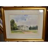 A set of six watercolours - Ivan Taylor (British b.1946), Shugborough Hall, signed watercolour,