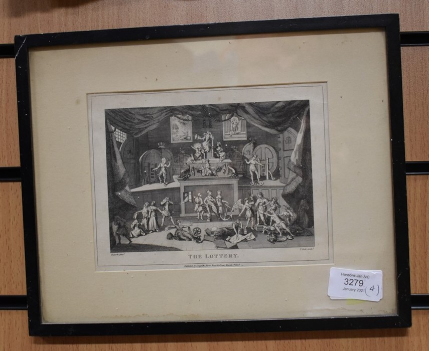 Two early 19th Century Hogarth etchings produced by Lengman Hurst, Rees and Orme 1808, along with - Image 5 of 5
