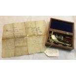 R Field & Son Society of Arts Prize School Microscope c1855. In original wooden box with