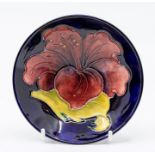 A late 20th Century Moorcroft blue ground pin dish,  no chips or knocks