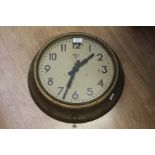 Two 19th Century wall clocks along with mid 20th Century round Smiths of England wall clock