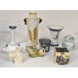 *** LOT WITHDRAWN. TO BE REOFFERED IN FINE ART FEB 24TH*** Decorative ceramics including