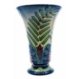 Moorcroft Pottery: A Moorcroft Limited Edition 'Ponga Fern' vase designed by Rachel Bishop for