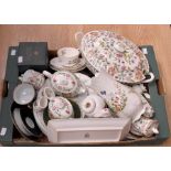 A collection of Minton china wares, Haddon Hall pattern, Minton plates etc.