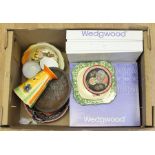 A collection of boxed Wedgwood plates, mid 20th Century ceramics, 1930's, Art Deco water jug and