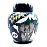 Moorcroft Pottery: A Moorcroft Collectors Club numbered edition 'Noah's Ark' pattern ginger jar