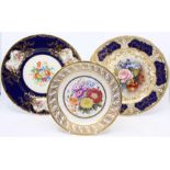 *** LOT WITHDRAWN. TO BE REOFFERED IN FINE ART FEB 24TH*** Two Aynsley cabinet plates, painted