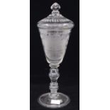 *** LOT WITHDRAWN. TO BE REOFFERED IN FINE ART FEB 24TH*** A 19th century etched glass cup and