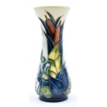 Moorcroft Pottery: A Moorcroft 'Lamia' pattern vase designed by Rachel Bishop. Height approx 13cm.