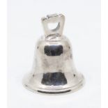 A George VI silver table bell, by Mappin & Webb, Birmingham, 1934, Jubilee mark, 3.81 ozt (118.6