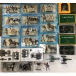 Atlas/Starlux Glorieux Cavaliers model collection and ale canon de Gribeauval artillery guns,