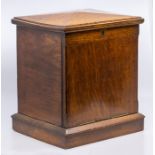 Victorian mahogany writing box with lift up lid, drop front to reveal compartments and writing