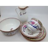 A late 19th Century Staffordshire six piece breakfast service pattern no: 9648 possibly Worcester,