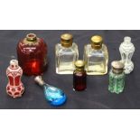 *** LOT WITHDRAWN. TO BE REOFFERED IN FINE ART FEB 24TH*** A collection of glass scent bottles,