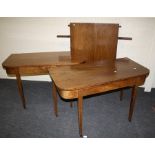 *** RE OFFER FEB 6TH £100-150***A Geo III mahogany double"D" end dining table with single, broad