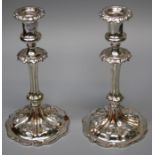 *** RE OFFER FEB 6TH £40-60***A pair of early Victorian "Old Sheffield" and epns plated table