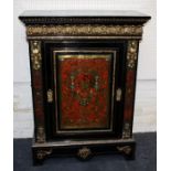 *** RE OFFER FEB 6TH R £600 £600-800***A 19th century French Napoleon III ebonized and red Boulle