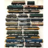 Railway: A collection of used OO gauge locomotives to include Hornby, Triang, Kate, Lima. In used